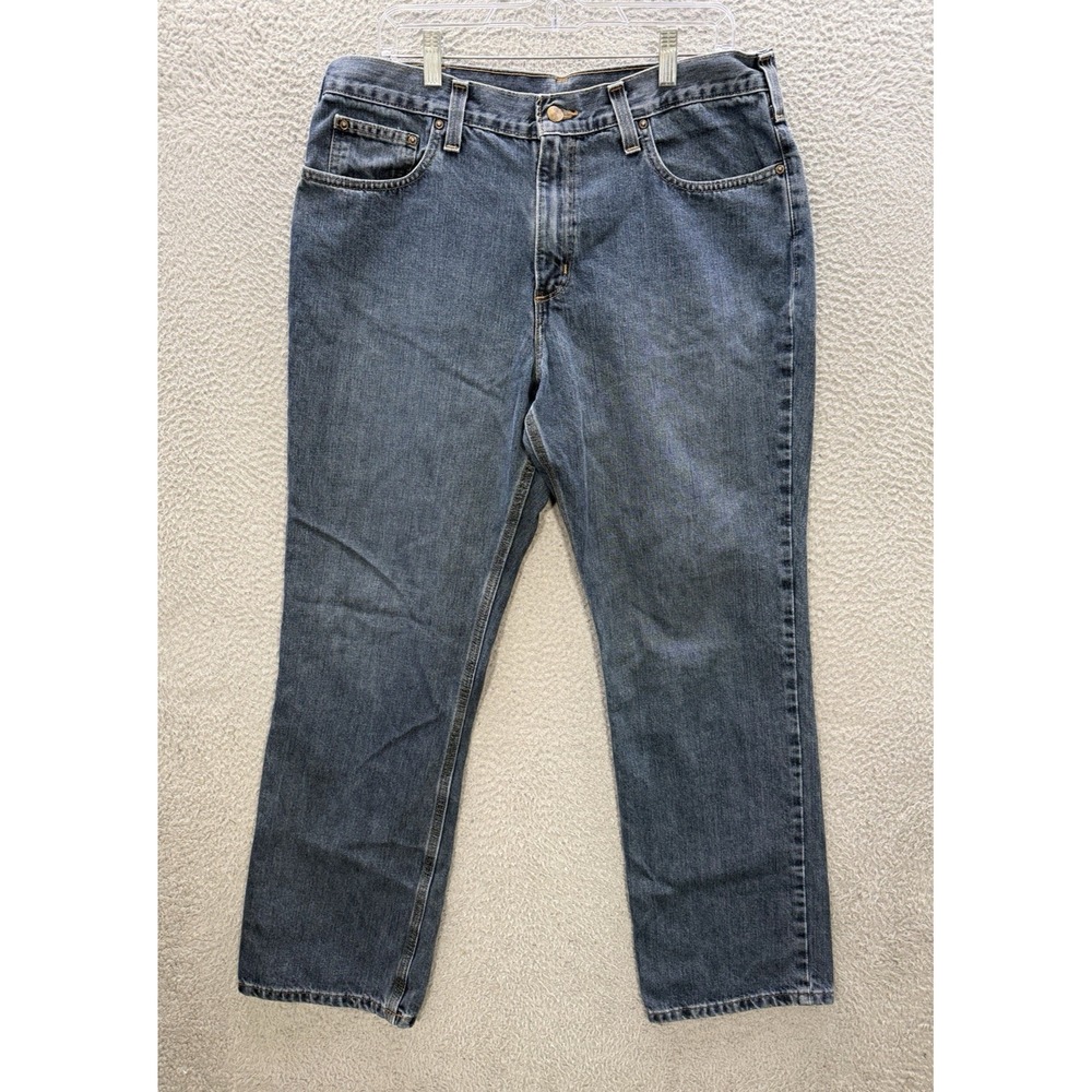 Carhartt Jeans Mens 36x32 Blue Denim Relaxed Workwear Grunge Skater Chore Barn